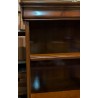 A pair of open bookcases