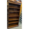 A pair of open bookcases