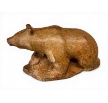 Bronze "Ours en quête" signé R. HAINARD