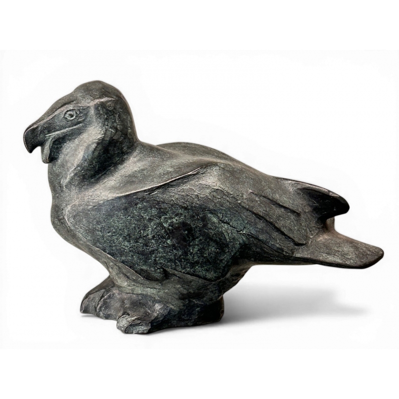 Bronze \"Gypaète barbu\" signé R. HAINARD