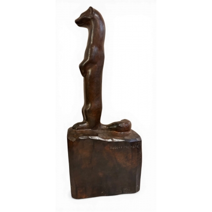 Bronze \"Hermine dressée\" signé Robert HAINARD