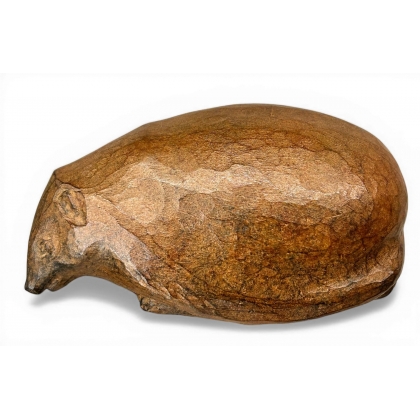Bronze \"Hérisson en quête\" signé R. HAINARD