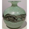 Vase boule en verre soufflé signé Mdina