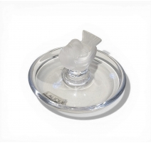 Petit baguier Pinson en verre de Lalique