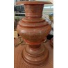 Grande paire de vases Birmans en laque rouge