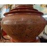Grande paire de vases Birmans en laque rouge