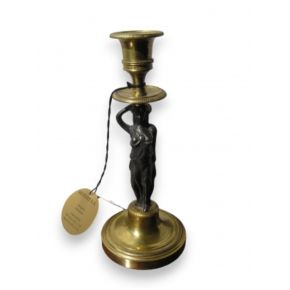 Pair of Caryatid candlesticks from Moinat SA – Antiques and home décor