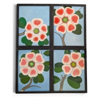 Suite de 4 tableaux "Flor de Copey"