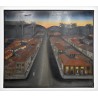 Painting entitled "Viene la noche" by MARMOROS, 1972