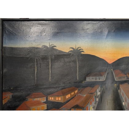 Painting entitled "Viene la noche" by MARMOROS, 1972