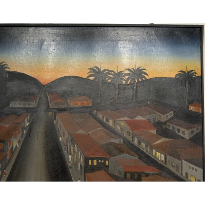 Painting entitled "Viene la noche" by MARMOROS, 1972