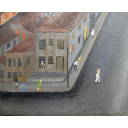 Painting entitled "Viene la noche" by MARMOROS, 1972