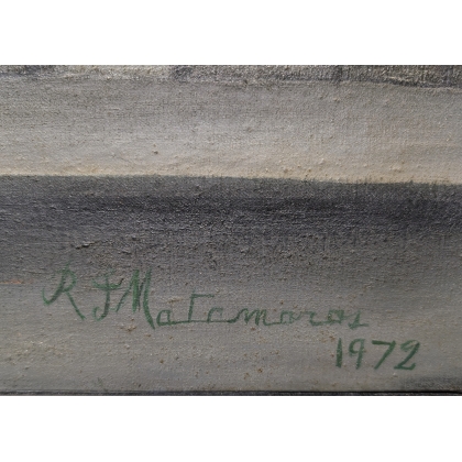 Painting entitled "Viene la noche" by MARMOROS, 1972
