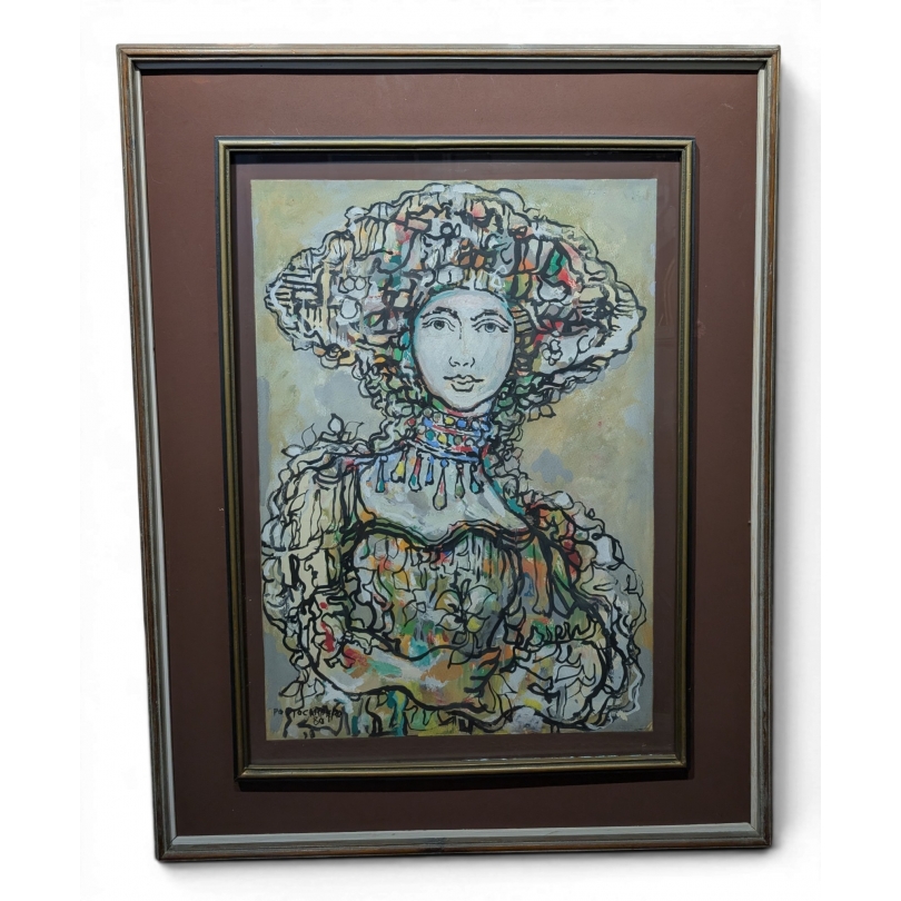 Painting: "Mujer ornamentada"