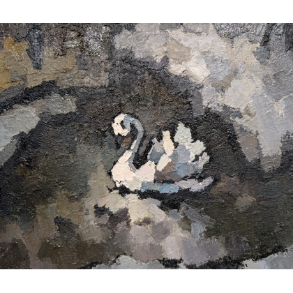 Painting: ‘The Hut and the Swan’