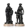 Paire de bronzes \"Allégories\" signés SAUVAGEAU
