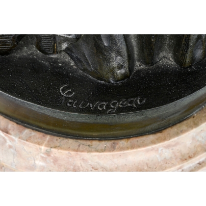 Paire de bronzes \"Allégories\" signés SAUVAGEAU