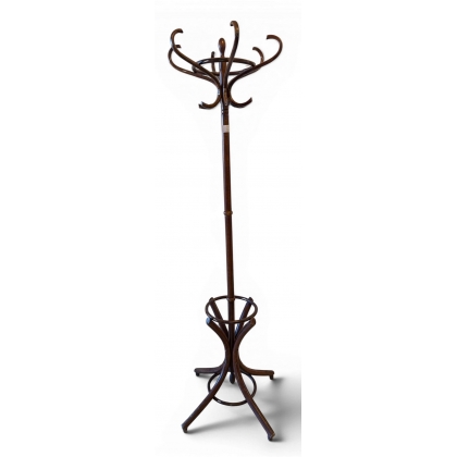 Porte-manteau perroquet en bois courbé