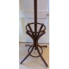 Curved wooden parrot coat rack