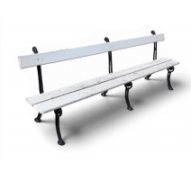 Banc de jardin, pieds en fonte