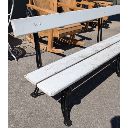 Banc de jardin, pieds en fonte