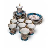 Partie de service en porcelaine "Napoléon"