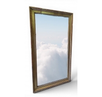 Grand miroir Louis XVI doré