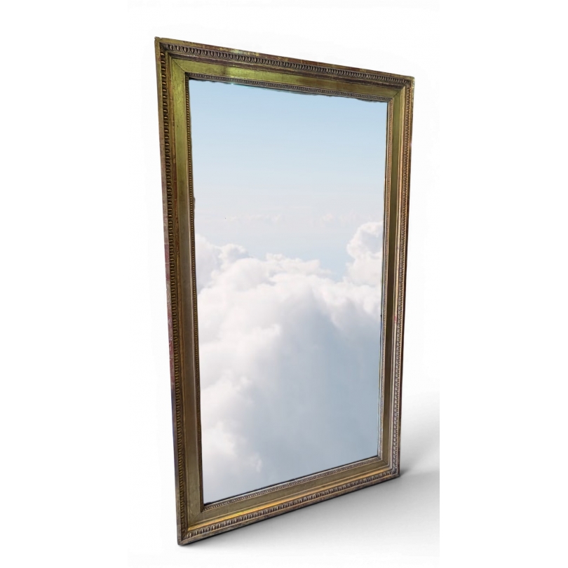 Grand miroir Louis XVI doré