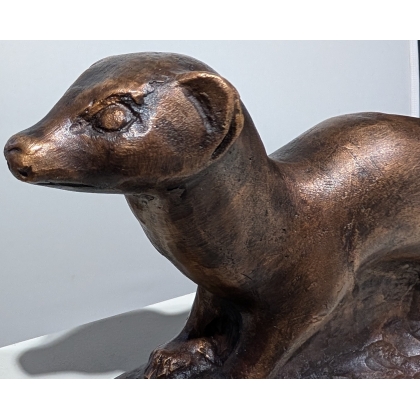 Bronze \"Hermine courant\" signé GICÉ 01