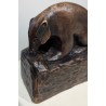 Bronze \"Blaireau courbé\" par GICÉ