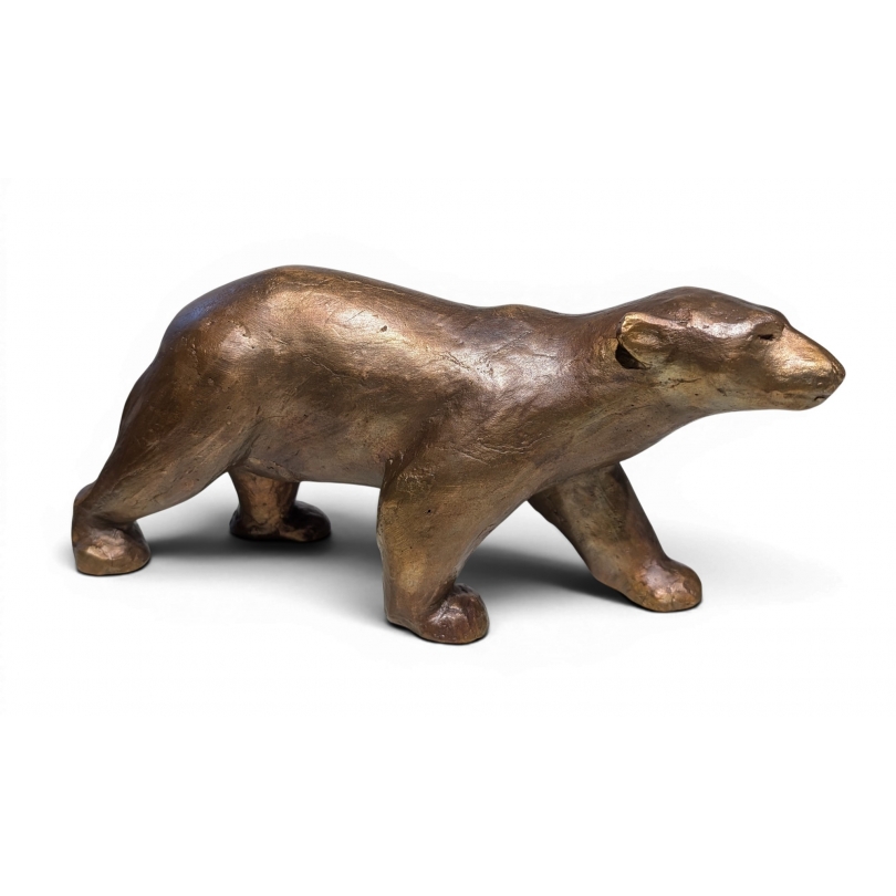 Bronze \"Ours blanc\" par GICÉ
