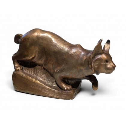 Bronze \"Grand lynx\" signé GICÉ 91