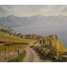 Painting entitled ‘Rivaz and Lake Geneva’ by A. DUPLAIN