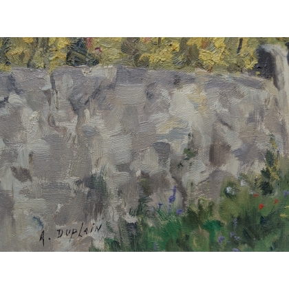 Painting entitled ‘Rivaz and Lake Geneva’ by A. DUPLAIN