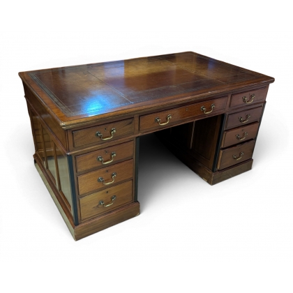 Mahogany partner’s desk