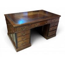 Bureau partner en acajou