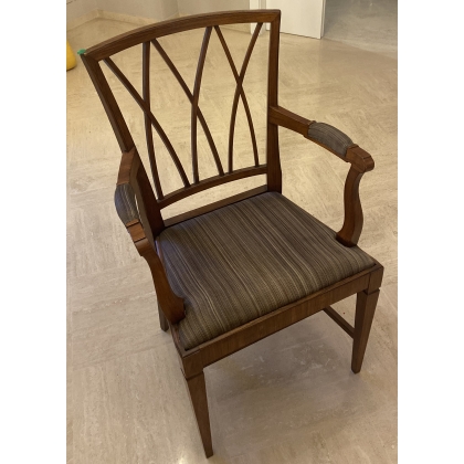 Paire de fauteuils et 8 chaises Hepplewhite