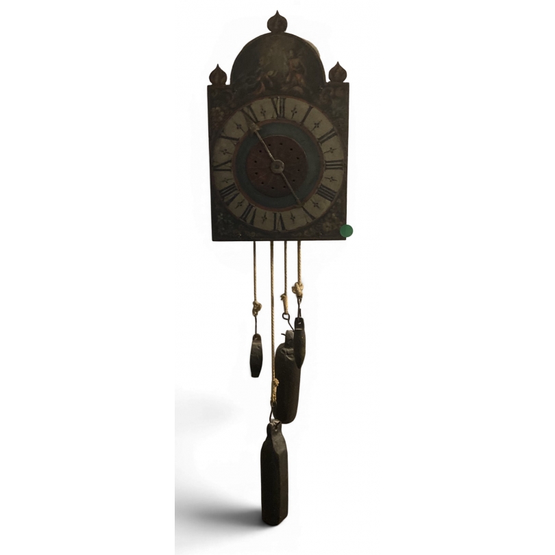 Pendule murale Baroque en tôle peinte