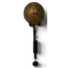 Round brass clock