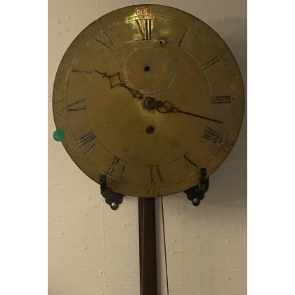 Round brass clock
