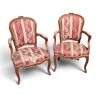 Suite de 6 fauteuils Louis XV sculptés