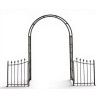 Arche en fer avec barrière finition rouille