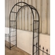 Arche en fer avec barrière finition rouille