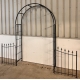 Arche en fer avec barrière finition rouille