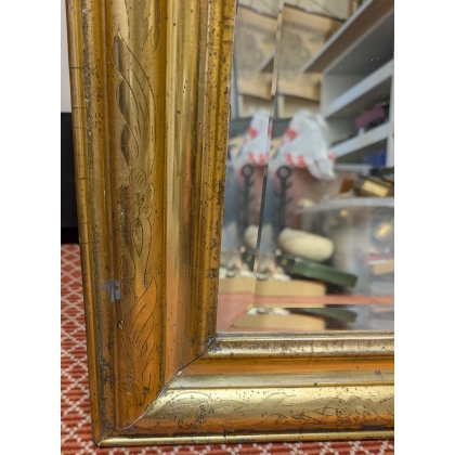 Miroir Louis-Philippe doré