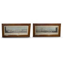 Gravure panoramique "Genève"