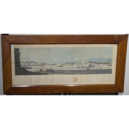 Gravure panoramique "Genève"