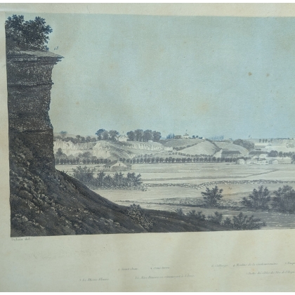 Gravure panoramique "Genève"