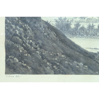 Gravure panoramique "Genève"