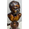 Buste d\'enfant en bronze d\'après HOUDON